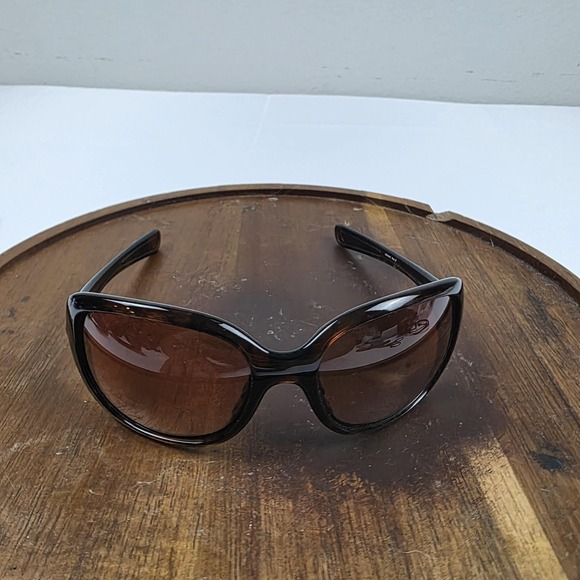 Oakley Accessories - Oakley Necessity Sunglasses Womens 60-18 Brown Tortoise Oversized Wrap Tinted